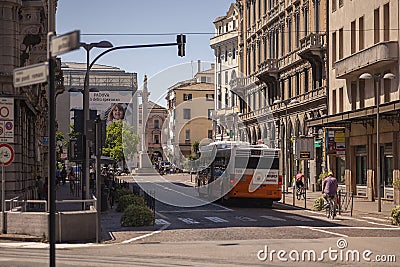 Real life scene in Padua street 2 Editorial Stock Photo