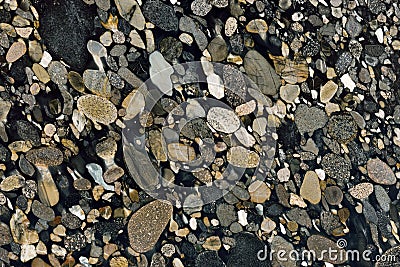 Real natural GRANITE Marinace Black Gold texture patter Stock Photo