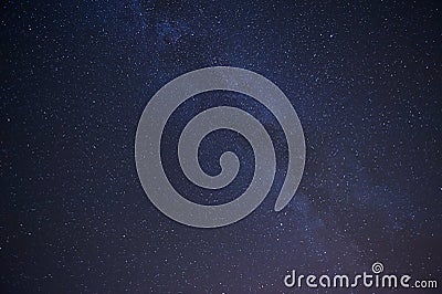 Real night sky with stars Stock Photo