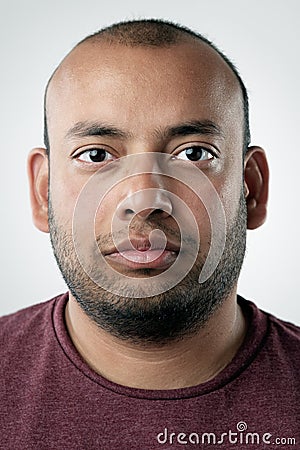 Real normal person portrait Stock Photo