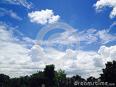 Real photo Lumia camera blue sky photography best shot Stock Photo