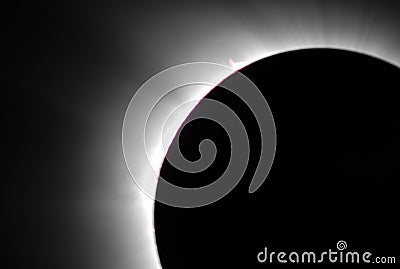 Real solar eclipse Stock Photo