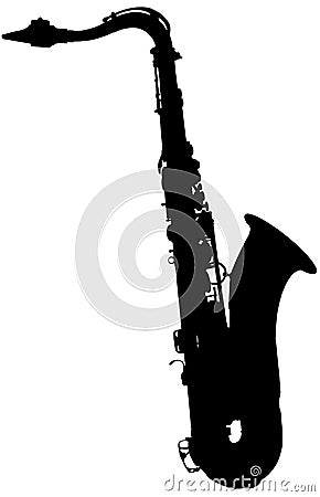 Tenor Saxophone Selmer Mark VI Cartoon Illustration