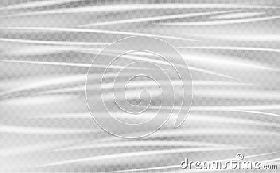 Real transparent plastic texture background vector Vector Illustration