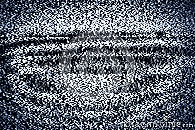 Real tv static Stock Photo