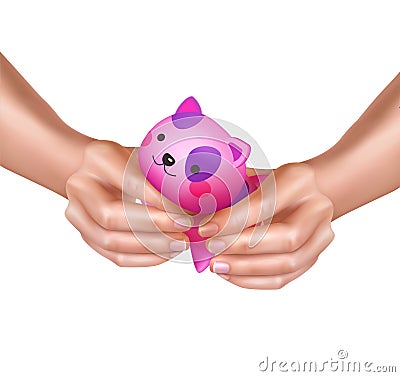 Realistic Antistress Toy Vector Illustration