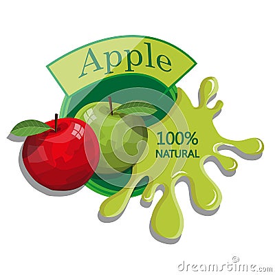 Realistic Apple. Vector Illustration