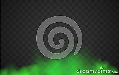 Realistic bad smell stink green cloud. Bad smell fog steam odor smoke vector gas illustration. Vector Illustration