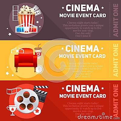 Realistic cinema movie poster Vector Illustration