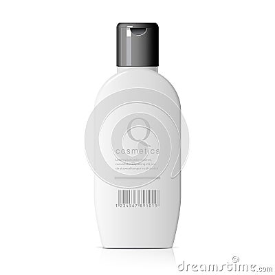 Realistic cosmetic bottle Vector Illustration