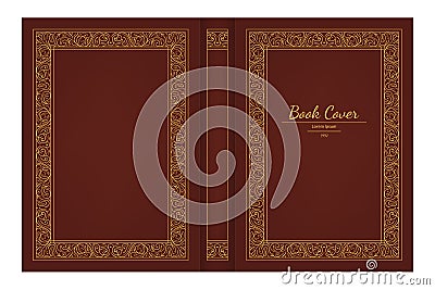 Realistic 3d Detailed Old Book Cover. Vector Vector Illustration