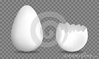 Realistic 3d eggs Vector Illustration