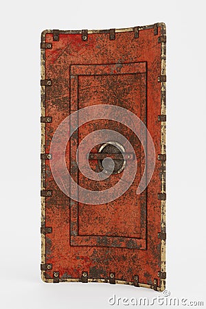 3D Render of Roman Shield Stock Photo