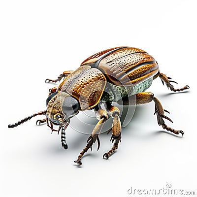Realistic 3d Rendering Of A Primitivist Weevil Beetle Stock Photo