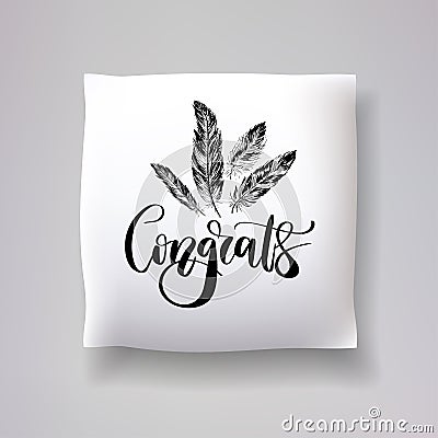 Realistic 3d throw pillow models with lettering print. Apartment interior design elements. Vector cushions collection. Vector Illustration