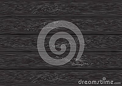 Realistic dark grey wood plank pattern background texture vector Vector Illustration