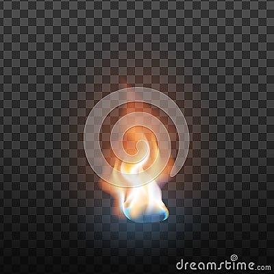 Realistic Design Burning Blaze Element Vector Vector Illustration