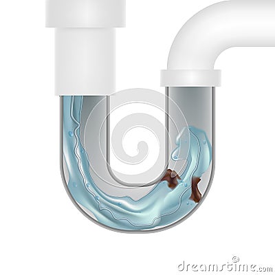 Realistic Detailed 3d Drain Cleaner. Vector Vector Illustration