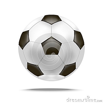 Realistic Detailed Soccer Ball. Vector Vector Illustration