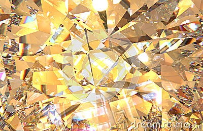 Realistic diamond texture close up, 3D render Stock Photo
