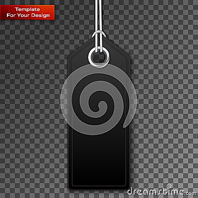 Realistic discount sale tag Vector Illustration