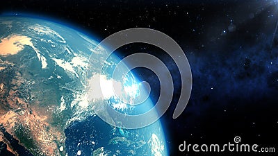 Realistic Earth Closeup Renders Stock Photo