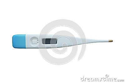 Realistic electronic medical thermometer. Vector Illustration