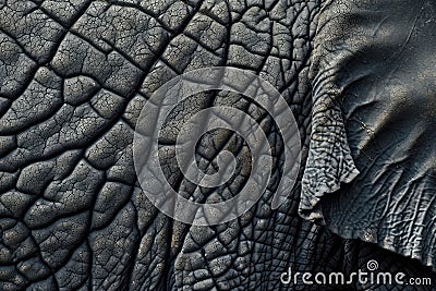 Realistic elephant skin texture Stock Photo