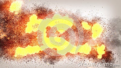 Realistic Fire 4K Background Texture Stock Photo