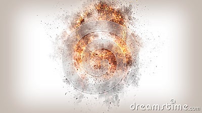 Realistic Fire 4K Background Texture Stock Photo