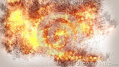 Realistic Fire 4K Background Texture Stock Photo