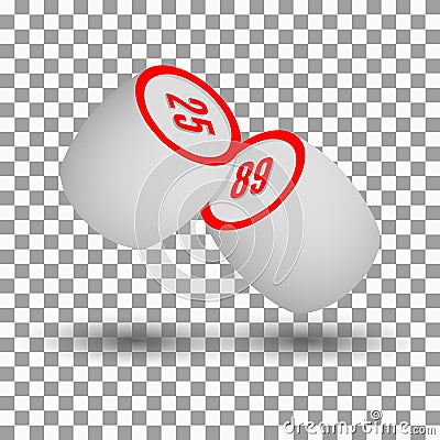 Realistic game icon keg of lotto, vector illustration. Vector Illustration