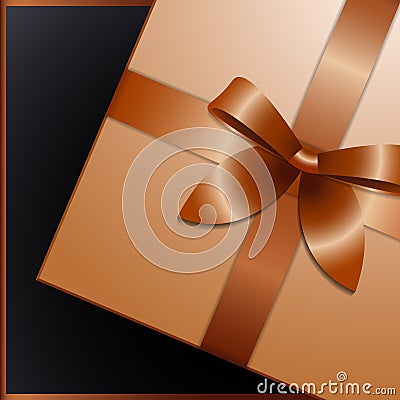 Realistic gift box Vector illustration Vector Illustration