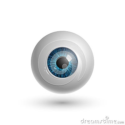 Realistic human eyeball Stock Photo