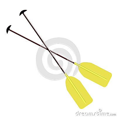 Realistic illustration sport oar Vector Illustration