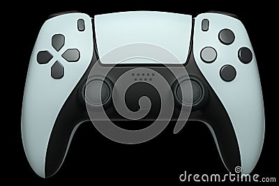 Realistic joystick for video game controller on black background Stock Photo