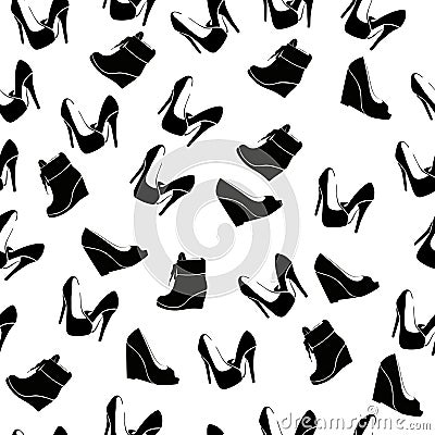 Realistic ladies shoe. Vector Illustration