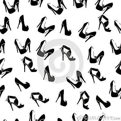 Realistic ladies shoe. Vector Illustration