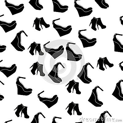 Realistic ladies shoe. Vector Illustration