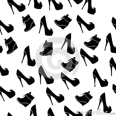 Realistic ladies shoe. Vector Illustration