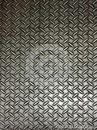 Realistic metal plate floor Stock Photo