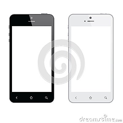 Realistic mobile phone isolated vector eps10 Vector Illustration
