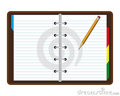 Realistic note book Vector Illustration