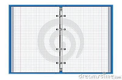 Notebook with rings vector2 Vector Illustration