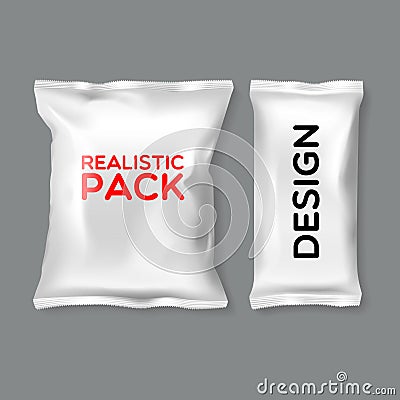 Realistic Pack Templates Vector Illustration