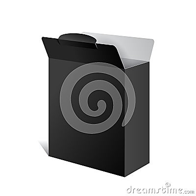 Realistic Package Box. For Software, device Vector Illustration