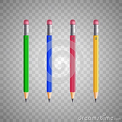 Realistic pencil illustration Vector Illustration