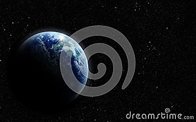 Realistic planet Stock Photo