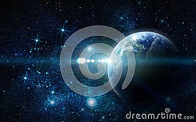 Realistic planet Stock Photo