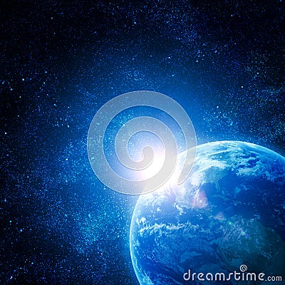 Realistic planet Stock Photo